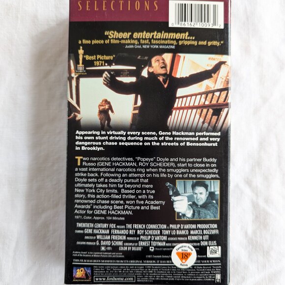 3/$15 The French Connection VHS Movie Gene Hackman Roy Schneider - Picture 4 of 5